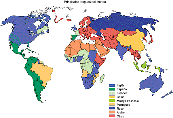 Distribucin de las lenguas en el mundo